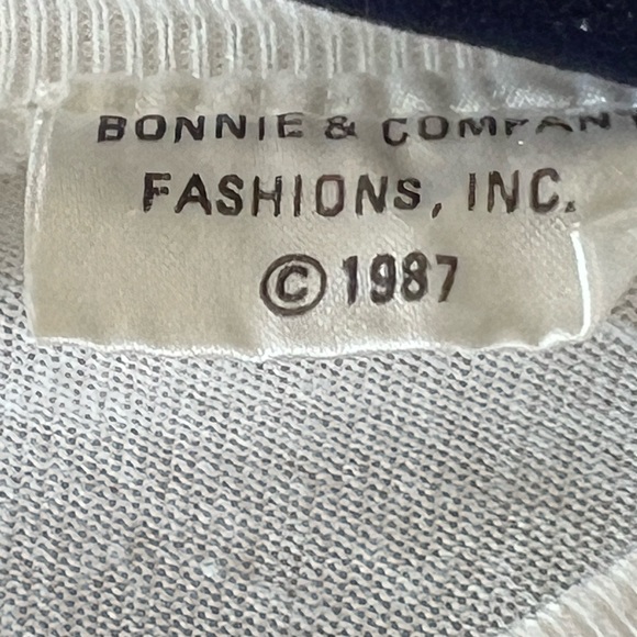 1987 Vintage Appliquéd Bonnie Boerer & Co. America Freedom #1 Yacht Top LARGE - Picture 12 of 13